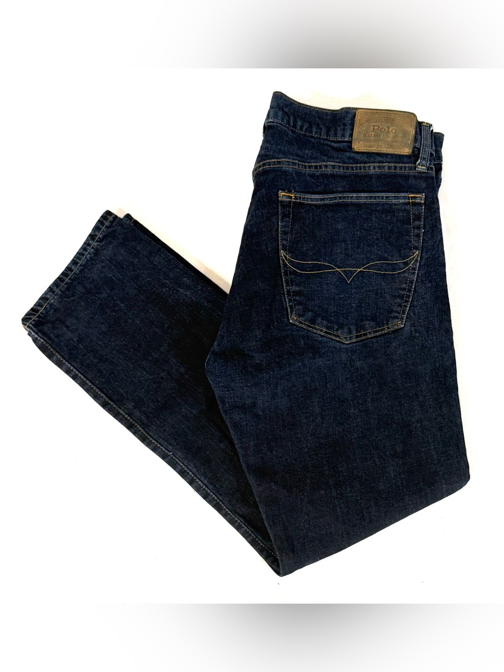 Polo Ralph Lauren Hampton Relaxed Straight Jeans Blue Denim - Men’s 36 Waist